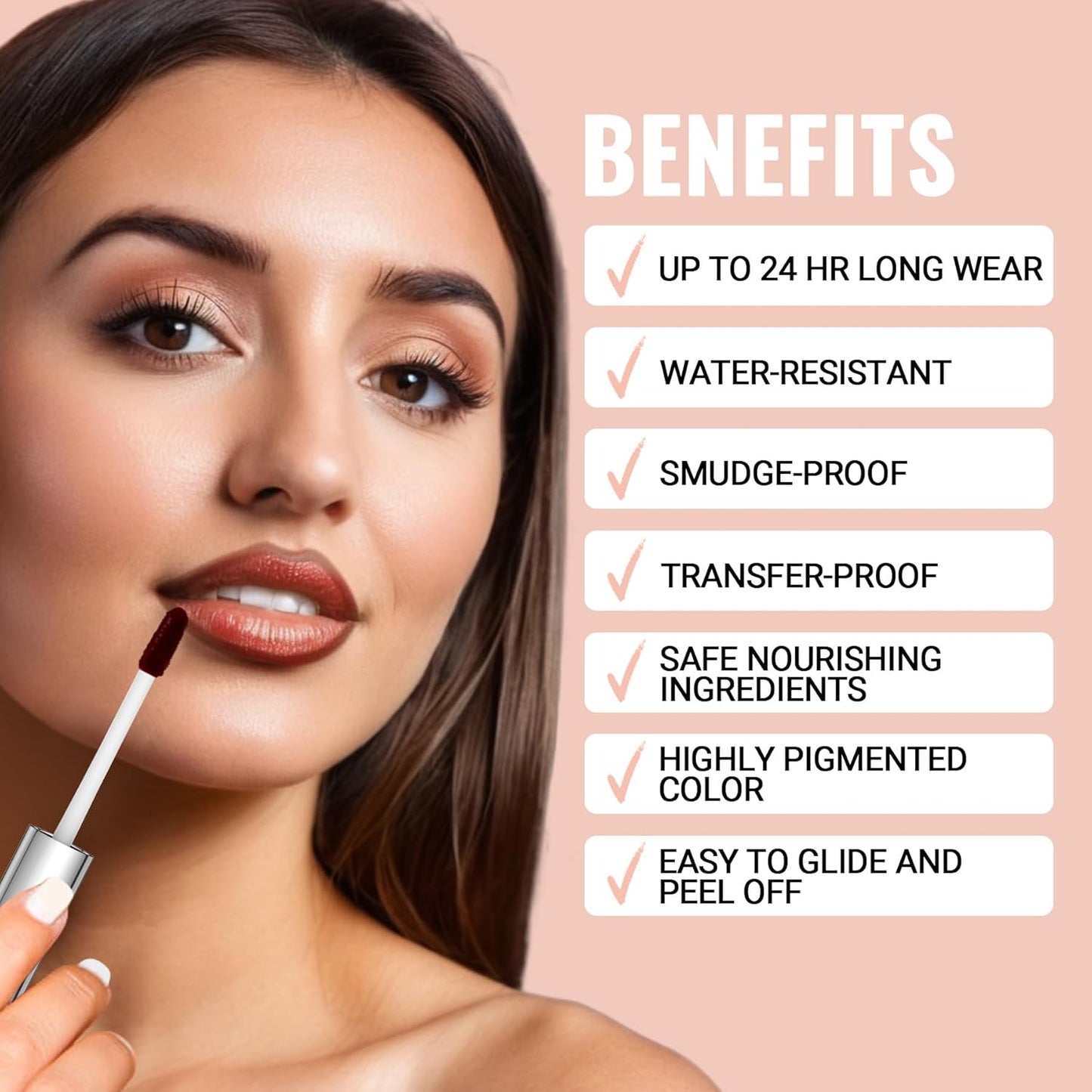 Peel Off Lip Liner, Waterproof, Transfer-proof & Smudge-Proof