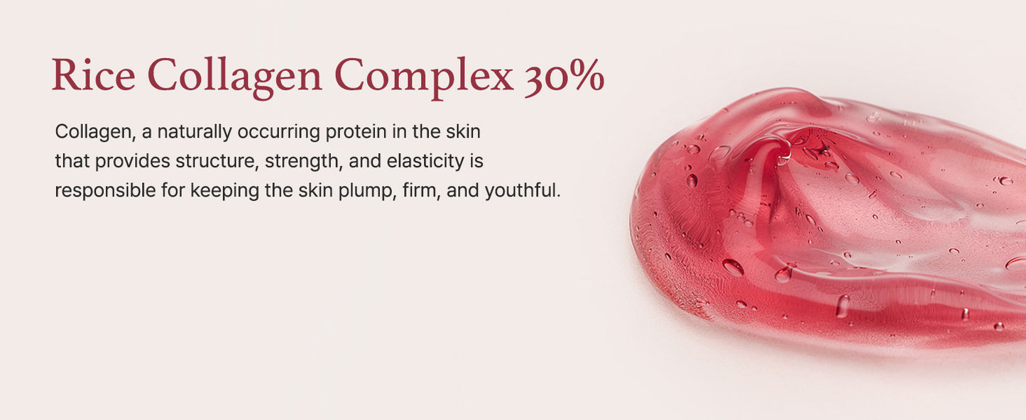 Red Smoothie Serum, Glowing & Soothing with 30% red collagen, Niacinamide, Peptide, Vitamin E