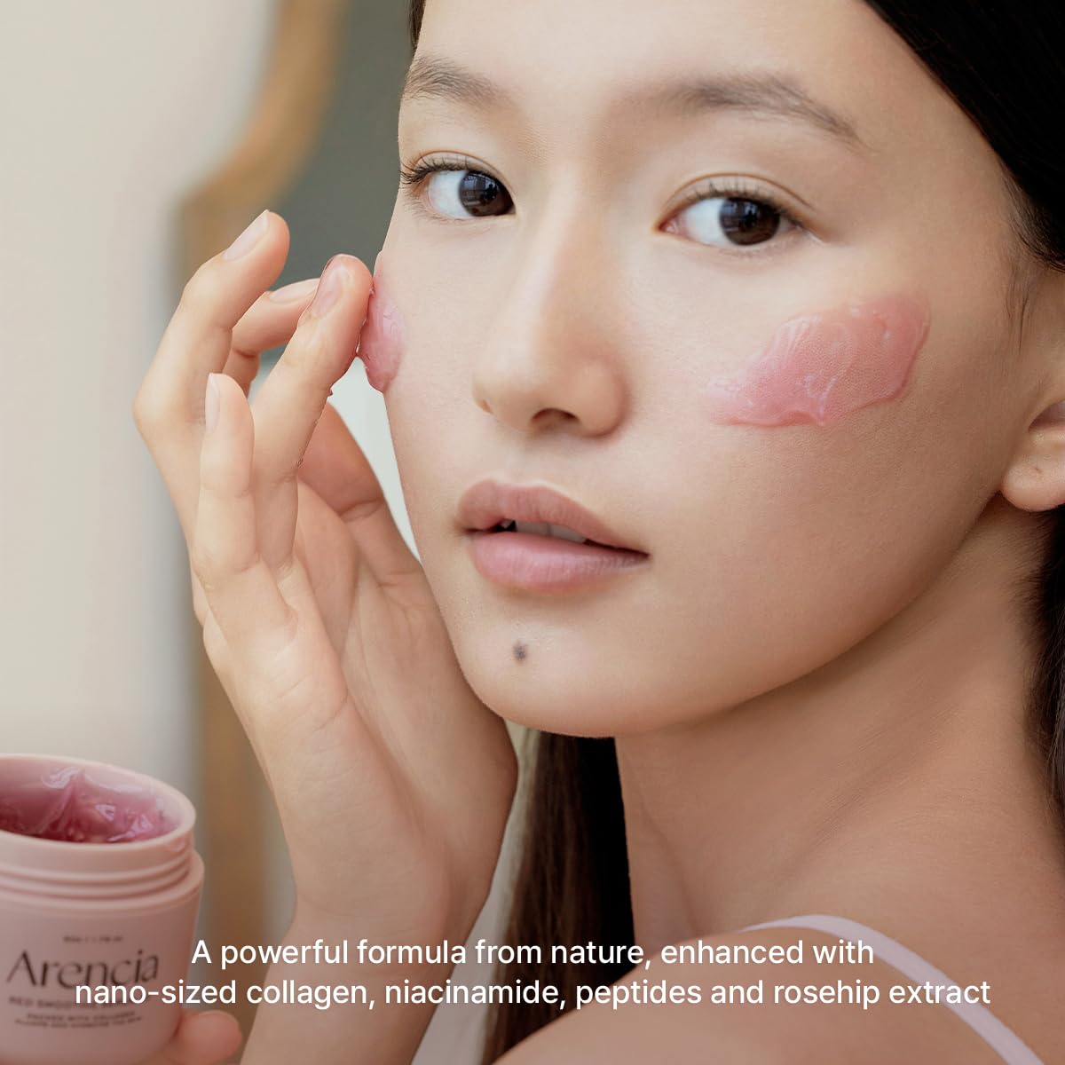 Red Smoothie Serum, Glowing & Soothing with 30% red collagen, Niacinamide, Peptide, Vitamin E