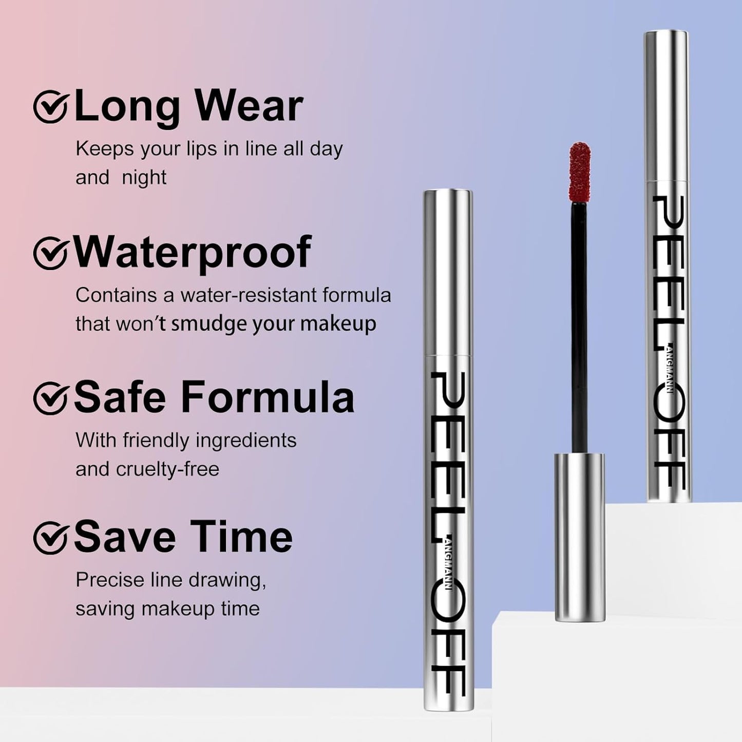 Peel Off Lip Liner, Waterproof, Transfer-proof & Smudge-Proof