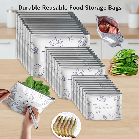 Reusable Aluminum Foil Vacuum Zipper Storage Bags