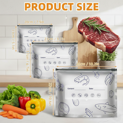 Reusable Aluminum Foil Vacuum Zipper Storage Bags