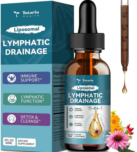 Liposomal Lymphatic Drainage Drops – 11-in-1 Herbal Detox Support