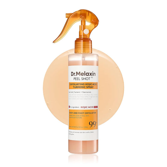 Body Peel Shot Spray Face Peeling Kojic Acid Turmeric Spray