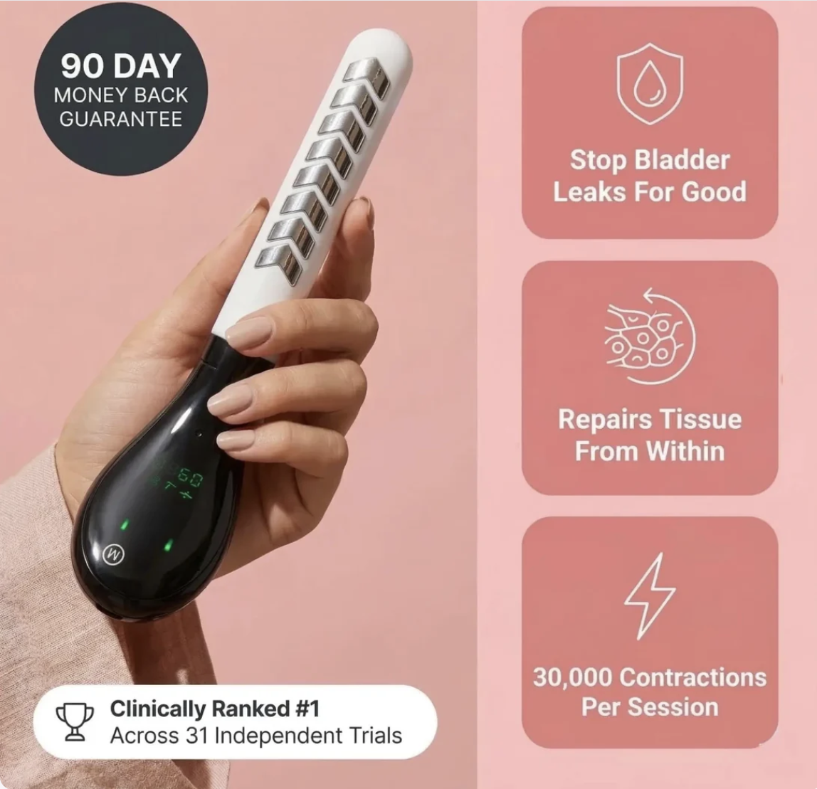 PelviLift™ 3-in-1 Clinical Muscle Toner | EMS & Red Light Therapy