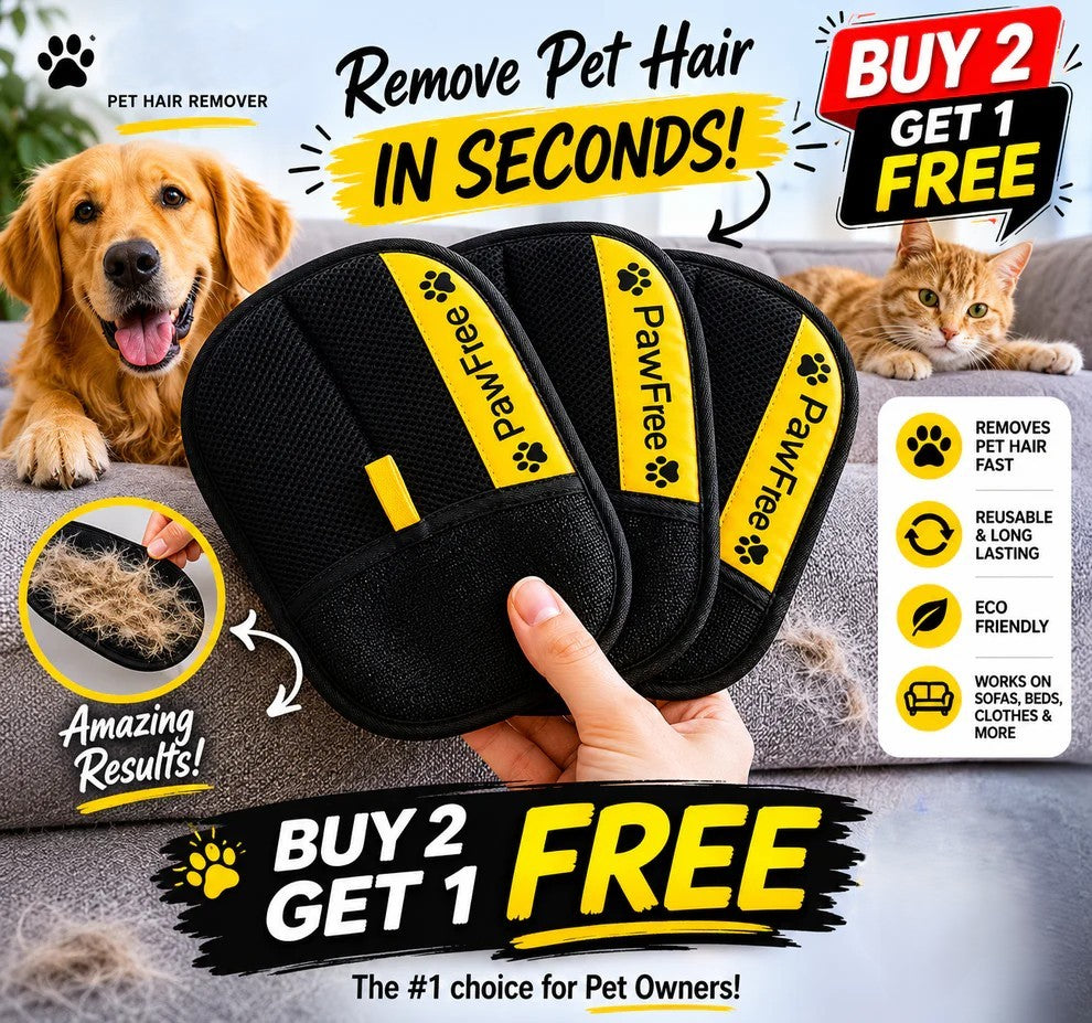 Pet Hair Removal Gloves for Cats & Dogs