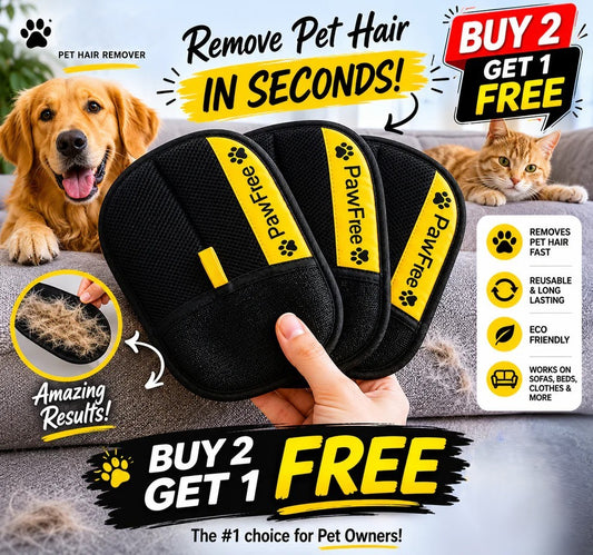 Pet Hair Removal Gloves for Cats & Dogs