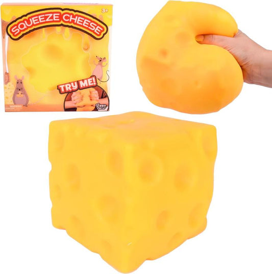 Squishy Cheese Block – Squeeze & Mold Stress Reliever