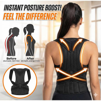 Align™ Posture Corrector Pro – Breathable Adjustable Back Support Belt
