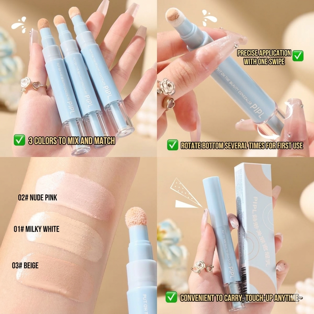 LUMIÈRE Veil™ Dual-Effect Concealer & Foundation – 24H Flawless Matte Perfection