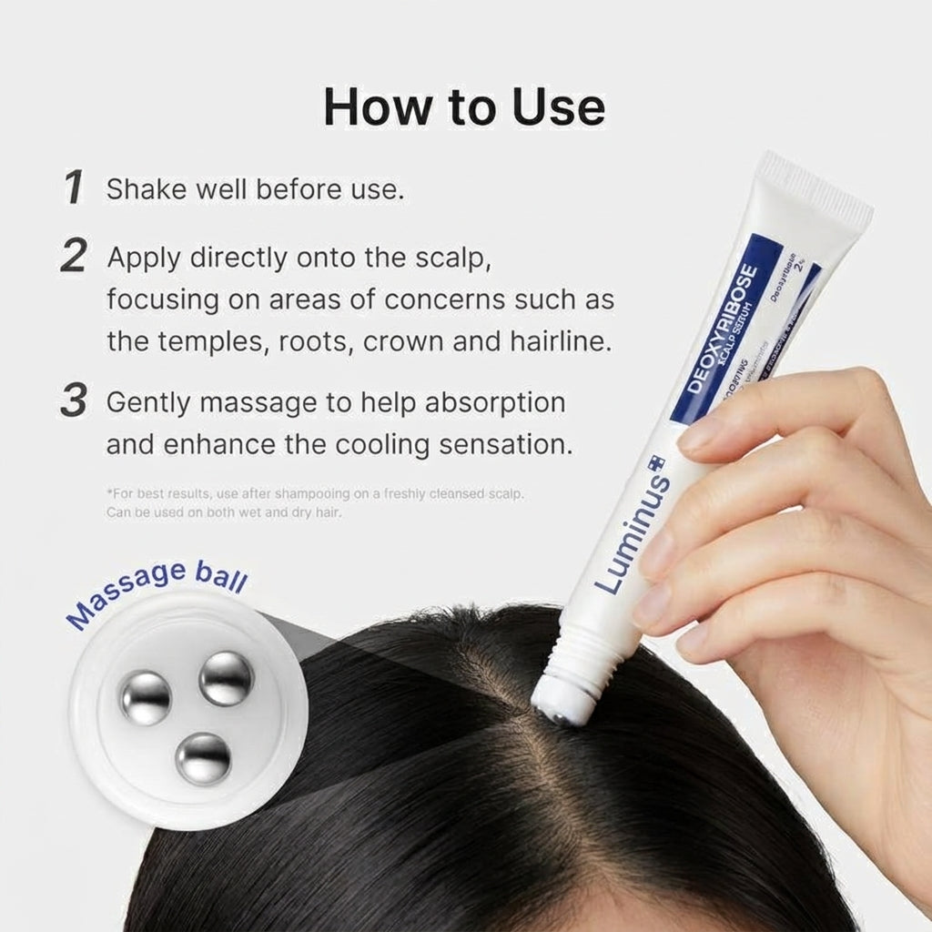 Deoxyribose Scalp Serum For Fuller-Looking Hair & Scalp Strengthening Roll-On Serum