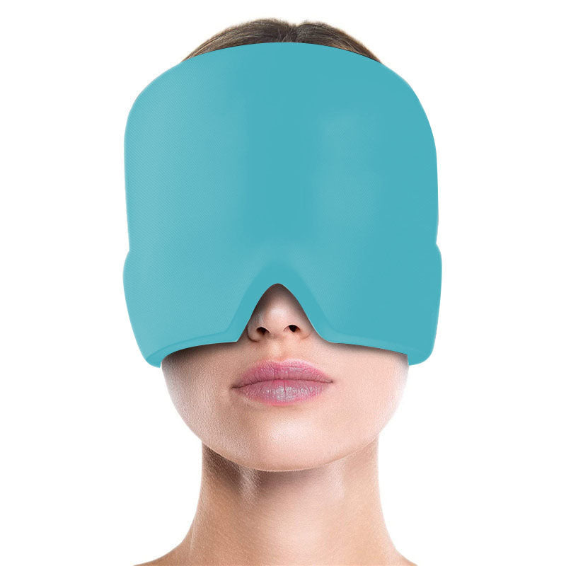 Migraine Relief Cap, Cooling Odorless Gel Ice Head Wrap for Tension, Stress, Hangover & Puffy Eyes