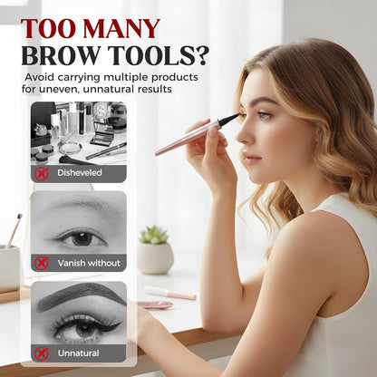 Waterproof Microblading Brow Pen Natural Hair Stroke Eyebrow Marker