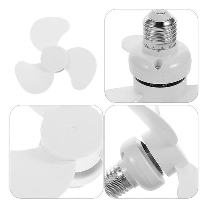 E27 Socket Fan With Plug Adapter – Mini Quiet Electric Fan with Flexible Gooseneck