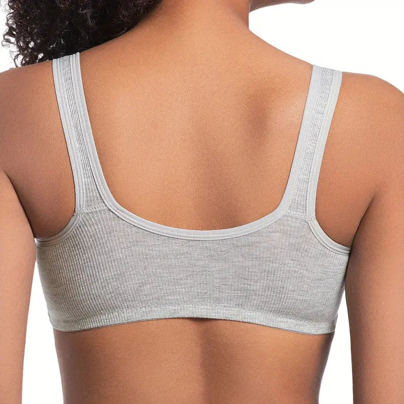 Adjustable Front Closure Push-Up Bra Wire-Free, Seamless & Side Support for Daily Wear