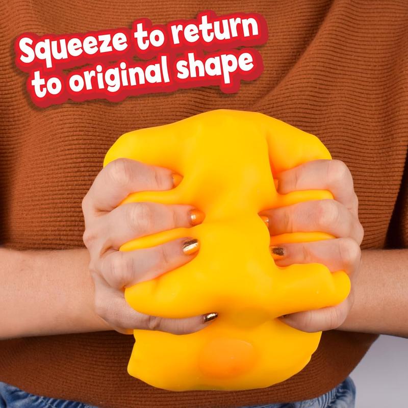 Squishy Cheese Block – Squeeze & Mold Stress Reliever