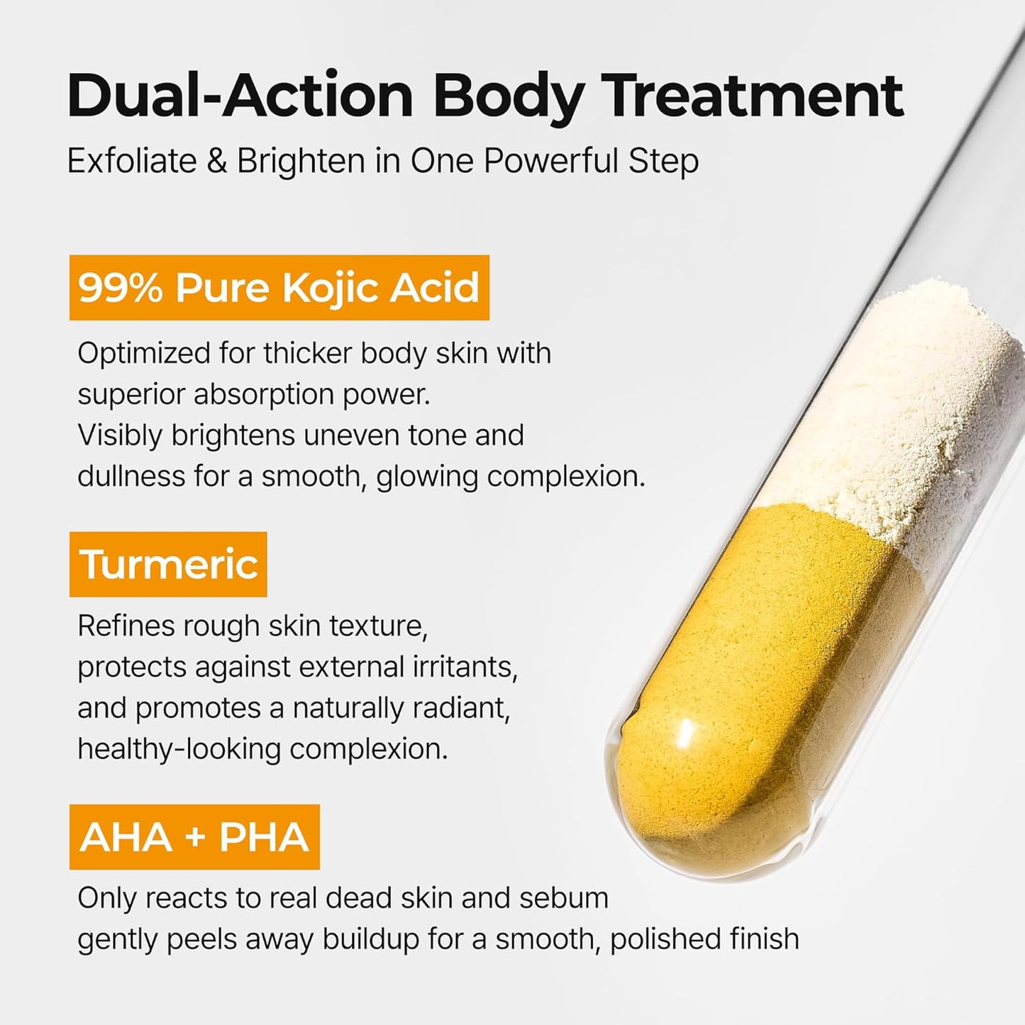 Body Peel Shot Spray Face Peeling Kojic Acid Turmeric Spray