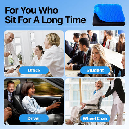 Cooling Gel Seat Cushion – Instant Comfort & Pain Relief for Long Sitting