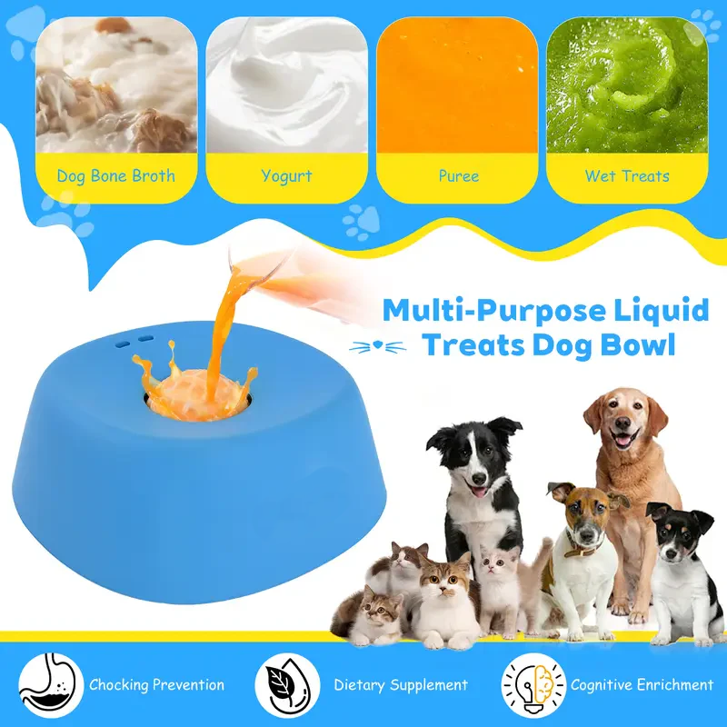 SlowFeast™ Non-Slip Lick Bowl – Anti-Choke Pet Feeder for Dogs & Cats