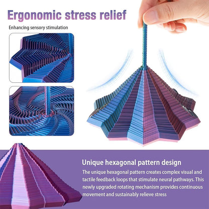 Expanded Sensory Fidget Star With Handle