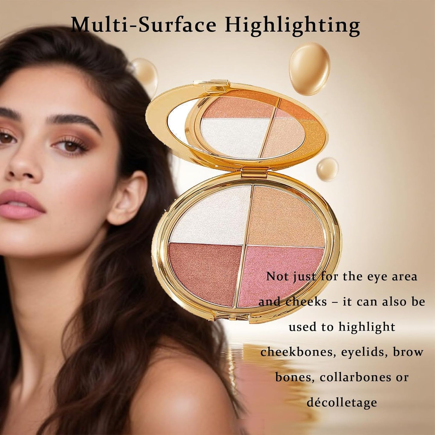 Glow Wardrobe Eye & Cheek Palette - Eyeshadow and Highlighter Makeup