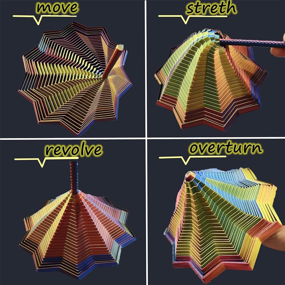 Expanded Sensory Fidget Star With Handle