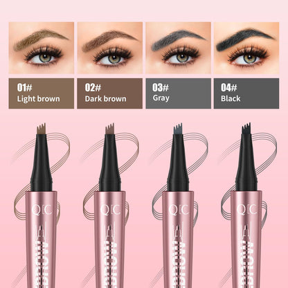 Waterproof Microblading Brow Pen Natural Hair Stroke Eyebrow Marker