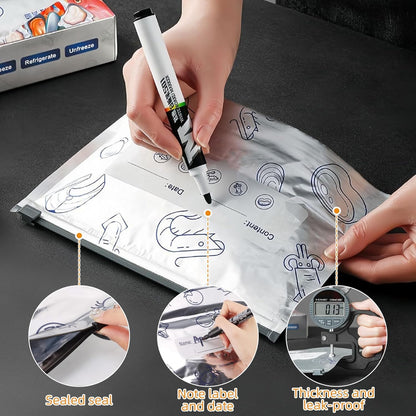 Reusable Aluminum Foil Vacuum Zipper Storage Bags