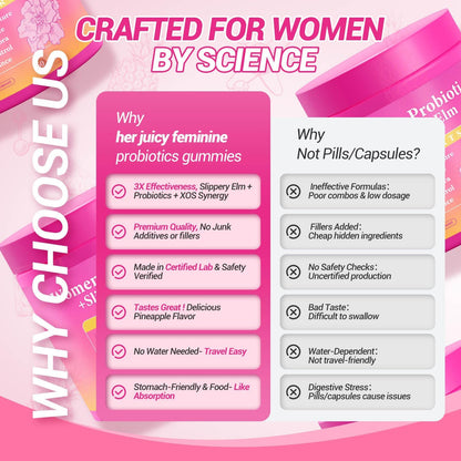 Her Juicy Feminine Probiotics Gummies-All in One Solution