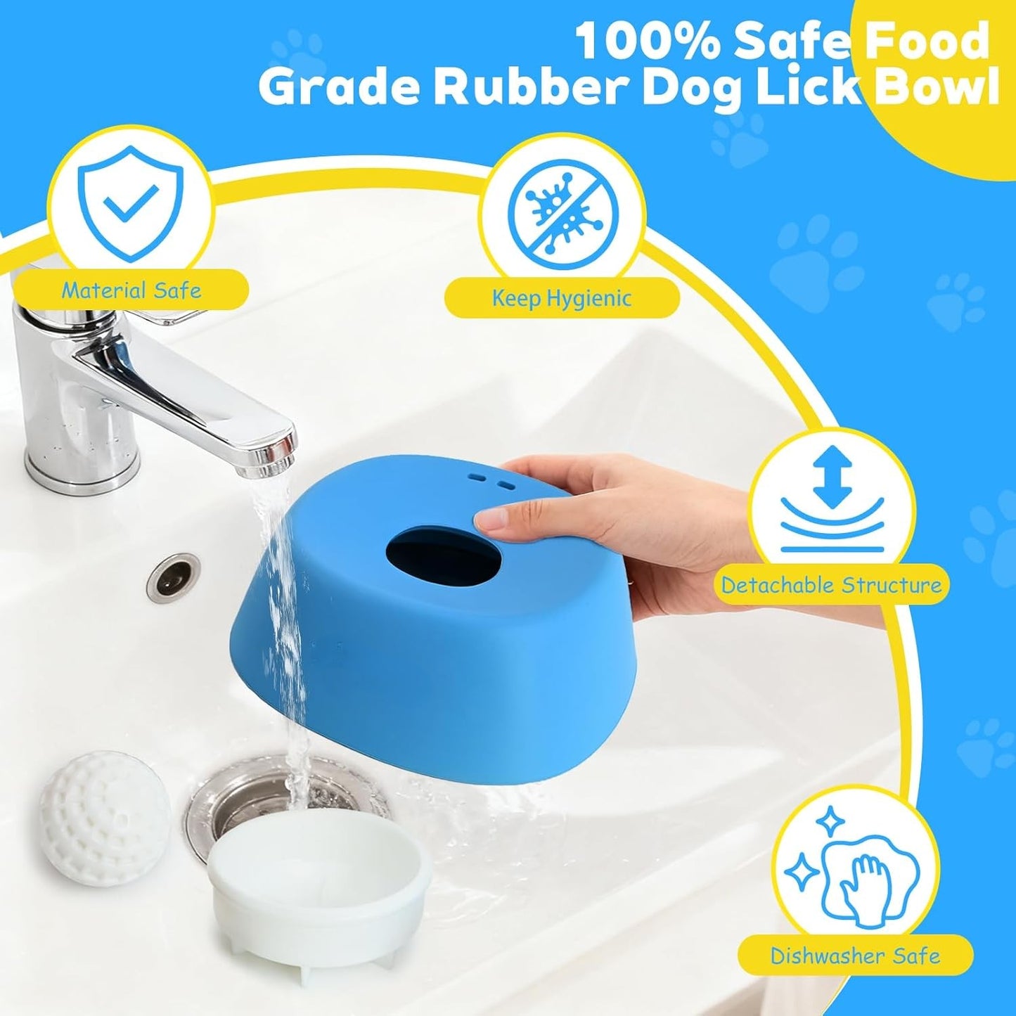 SlowFeast™ Non-Slip Lick Bowl – Anti-Choke Pet Feeder for Dogs & Cats