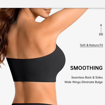 Stay Put Bandeau Bra – Wireless Seamless All-Day Comfort