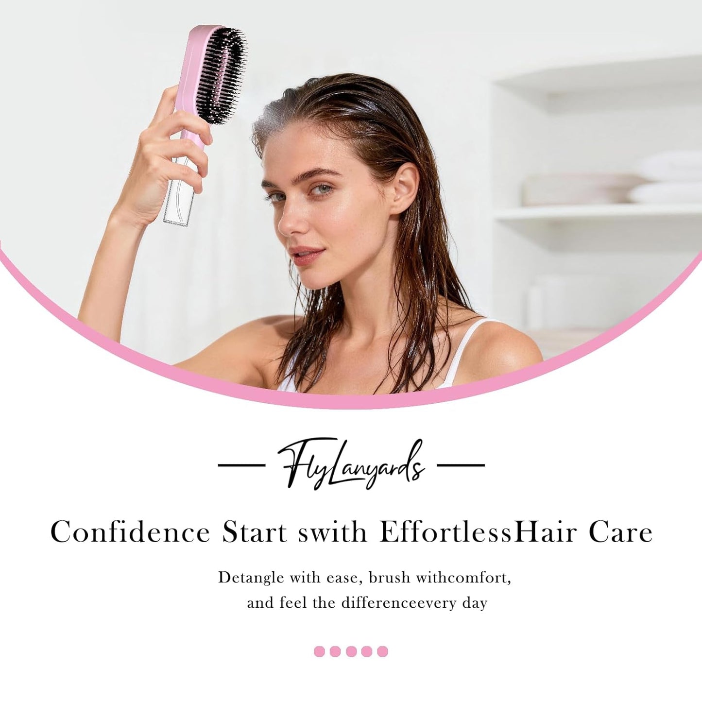 2-in-1 Detangling Mist Hair Brush