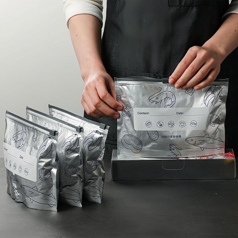 Reusable Aluminum Foil Vacuum Zipper Storage Bags