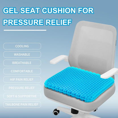 Cooling Gel Seat Cushion – Instant Comfort & Pain Relief for Long Sitting