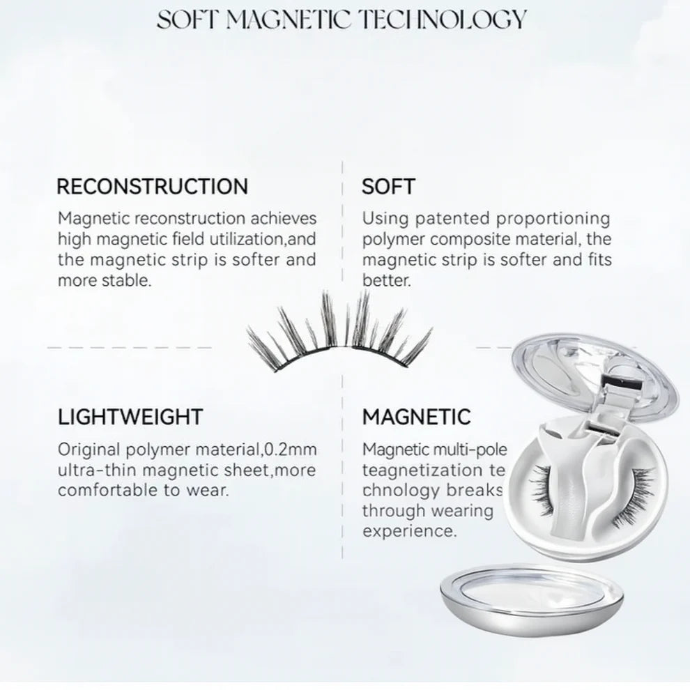 Magnetic Eyelashes with Applicator Kit