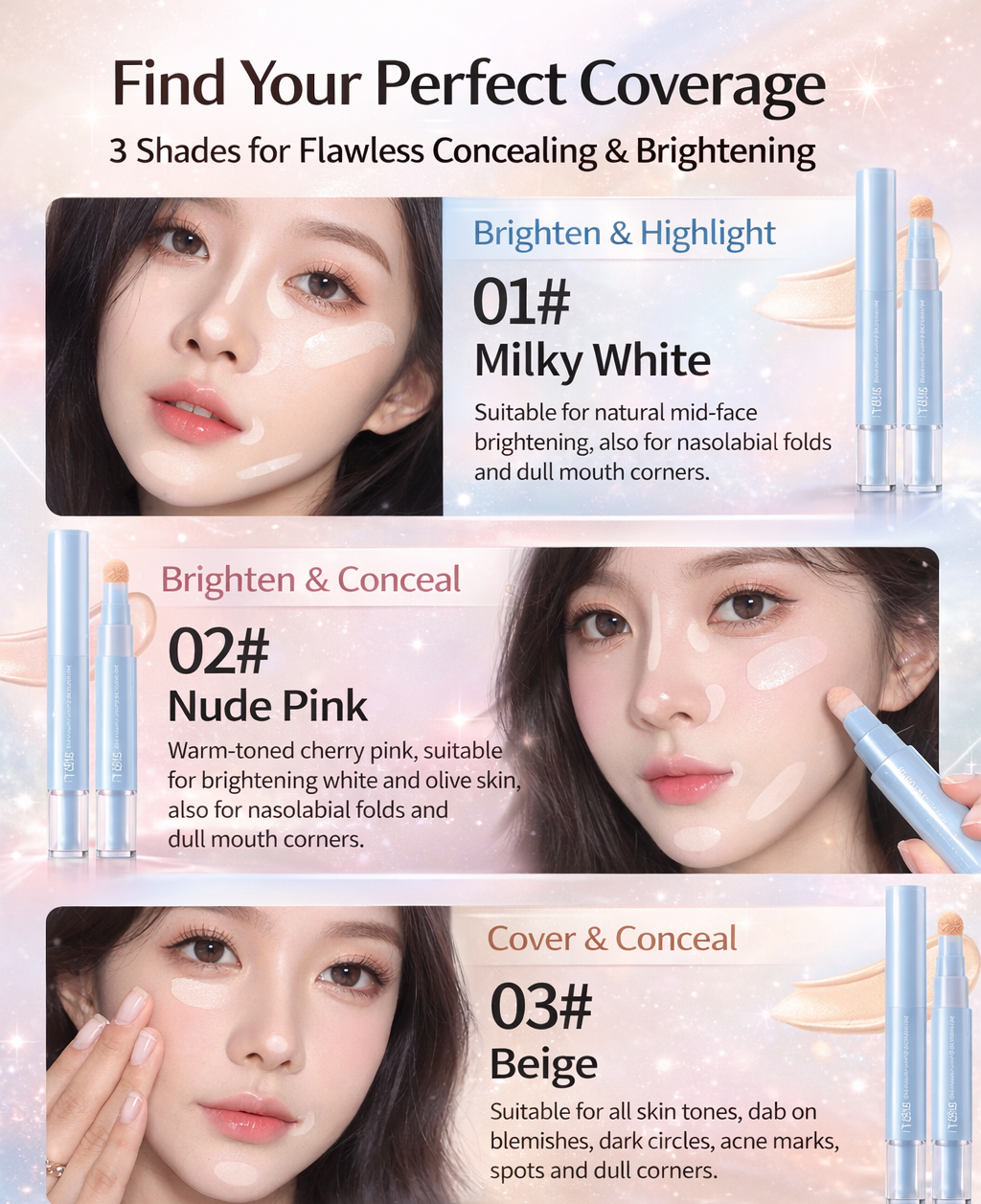 LUMIÈRE Veil™ Dual-Effect Concealer & Foundation – 24H Flawless Matte Perfection