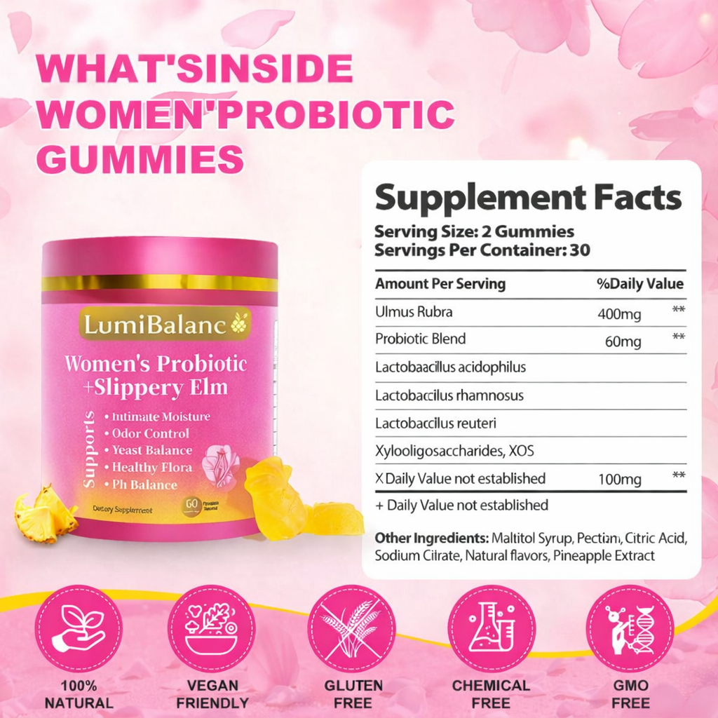 LumiBalance™ Her Juicy Feminine Probiotics Gummies-All in One Solution