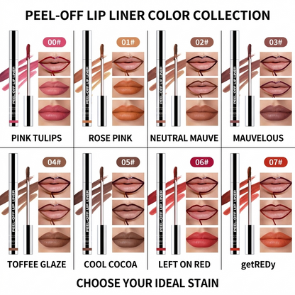 Stay-All-Day Peel-Off Lip Liner – Transfer-Proof Precision Lip Stain