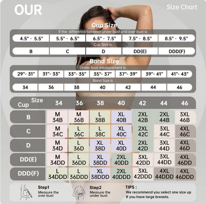Final Hours 50% Off - Womens Wireless Deep V Jelly Bras
