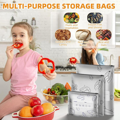 Reusable Aluminum Foil Vacuum Zipper Storage Bags