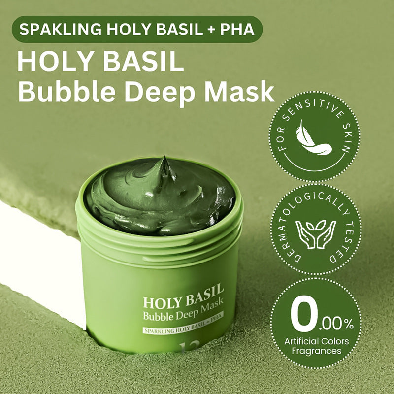Korean Holy Basil Bubble Deep Mask