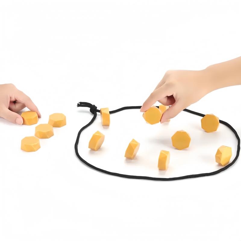 Magnetic Chess & Strategy Game for 2-4 Players Includes 20 Game Magnets, Carry Bag, and Integrated Rope Closure